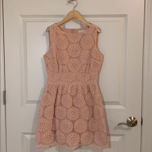 Cute Pink Floral Boutique Dress